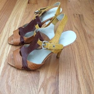 Multi-color alligator leather heel - Nine West